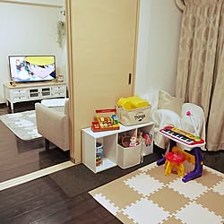 部屋全体/カラーボックス/こどもと暮らす。/こども部屋/こどもスペース...などのインテリア実例 - 2017-03-25 18:16:27