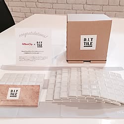 机/DIY TILE/タイル/サンプリングに当選しました♡/サンプリング...などのインテリア実例 - 2016-03-04 19:01:51