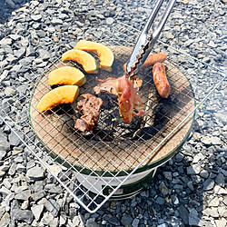 庭でBBQ/七輪で焼肉/アウトドア好き/アウトドア/外出自粛...などのインテリア実例 - 2021-05-03 20:58:23