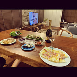 夕食/簡単レシピ/フラムクーヘン/製作家具/お家時間...などのインテリア実例 - 2020-10-16 06:45:11