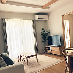 フェイクグリーン/テレビ/テレビボード/無印良品/建売住宅...などのインテリア実例 - 2019-05-16 13:51:56