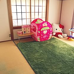 部屋全体/畳/芝色ラグ/芝ラグ/子供部屋...などのインテリア実例 - 2016-12-14 09:05:45