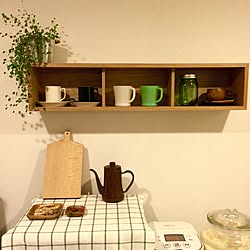 キッチン/無印良品/観葉植物/壁に付けられる家具/月兎印ポット...などのインテリア実例 - 2015-05-19 22:37:10