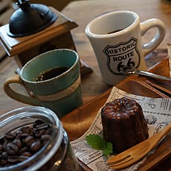 キッチン/大好きなカヌレ/ミルで豆を挽いてます/大好きなCoffeeの時間♡/コーヒー...などのインテリア実例 - 2015-06-15 09:47:55