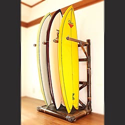 部屋全体/バンブー家具/サーフボードラック/surfer's room/surfer'sroom ...などのインテリア実例 - 2015-04-20 00:37:56