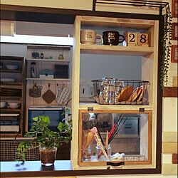 キッチン/DIY/観葉植物/カフェ風/セリアのインテリア実例 - 2016-04-28 17:07:01
