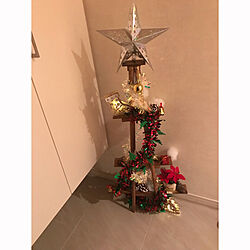 DIY/クリスマスツリー/クリスマス/ハンドメイド/3COINS...などのインテリア実例 - 2018-11-15 06:40:52