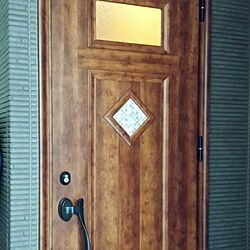 玄関/入り口/モザイクタイル/ドア/DIYのインテリア実例 - 2015-01-14 01:12:51