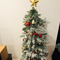 クリスマス雑貨/ニトリ/クリスマスツリー150cm/カフェ風に憧れる。/こどもと暮らす。...などのインテリア実例 - 2021-11-19 07:04:08