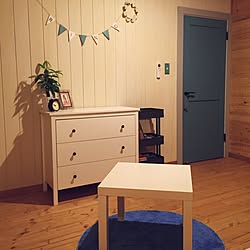 部屋全体/ブルー好き/白壁/子供部屋/IKEA...などのインテリア実例 - 2015-09-26 21:55:57