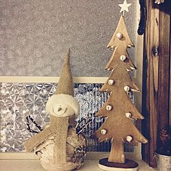 棚/クリスマスツリー/クリスマス/窓枠DIY/ホワイトインテリア...などのインテリア実例 - 2015-10-30 12:32:49