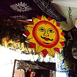 インド/自作インド雑貨/DIYオブジェ/太陽のインテリア実例 - 2016-09-02 22:39:58
