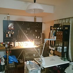 部屋全体/木工/DIY/有孔ボード/男前...などのインテリア実例 - 2016-01-28 11:45:42