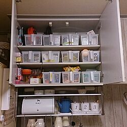 キッチン/ダイソーカゴ/収納/整理収納部のインテリア実例 - 2013-11-18 18:29:37