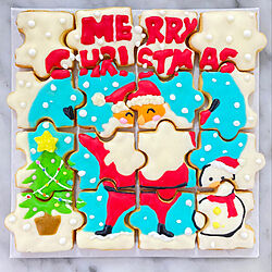 クリスマスギフトのサプライズ/クリスマスギフト/パズルクッキー/アイシングクッキー/クリスマスクッキー...などのインテリア実例 - 2021-11-30 14:04:31