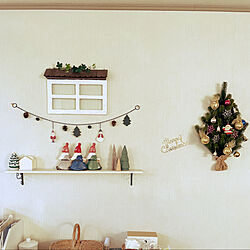 Lisa Larson/窓枠風DIY/たなDIY/クリスマス/セリア...などのインテリア実例 - 2022-11-16 09:39:04