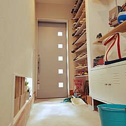玄関/入り口/漆喰壁/土間玄関/DIY/IKEA...などのインテリア実例 - 2016-03-16 13:40:27