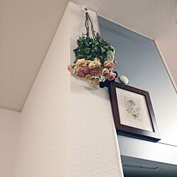 壁/天井/キッチンの壁/ドライフラワーのインテリア実例 - 2017-04-09 17:24:34