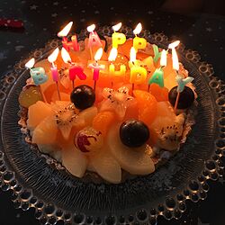 ベッド周り/誕生日飾り付け/誕生日ケーキのインテリア実例 - 2016-08-14 20:47:26