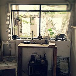 部屋全体/DIY目隠し板/DIY窓/リメイク椅子/DIY 机のインテリア実例 - 2013-04-19 16:59:51