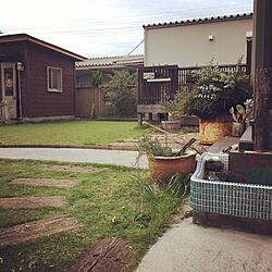 玄関/入り口/庭DIY/ジャンクガーデンのインテリア実例 - 2016-10-08 20:14:13