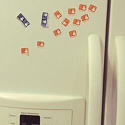 キッチン/真っ白/GE冷蔵庫のインテリア実例 - 2015-02-02 22:35:14