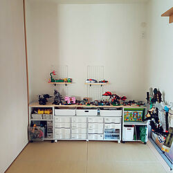 棚/おもちゃ収納/おもちゃ収納BOX/レゴ収納/レゴ棚...などのインテリア実例 - 2022-04-08 12:18:59