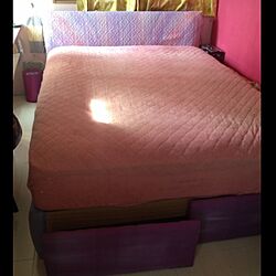 ベッド周り/DIY/リメイク/fabric bedのインテリア実例 - 2014-06-30 10:30:37