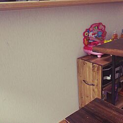 棚/狭いスペースを生かしたい/セリア/おもちゃ収納/DIY棚...などのインテリア実例 - 2017-03-01 23:06:57