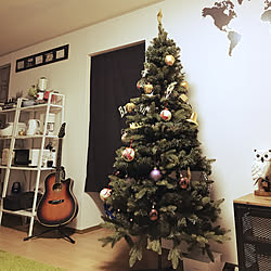 リビング/ニトリ/IKEA/クリスマスツリー180cm/ギターのインテリア実例 - 2017-12-21 21:30:31