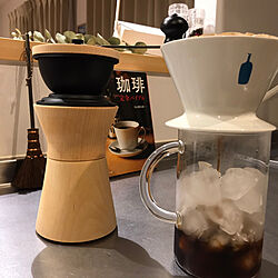 キッチン/コウモリラン/無垢/ice coffee/BlueBottleCoffee...などのインテリア実例 - 2017-08-04 06:58:51