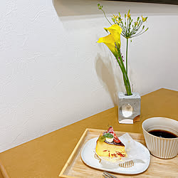 IKEAのトレイ/陶器が好き/コーヒーのある暮らし/作家もの/花のある暮らし...などのインテリア実例 - 2023-05-01 15:50:17