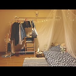 ベッド周り/IKEA/ナチュラル/一人暮らし/北欧...などのインテリア実例 - 2016-12-20 11:24:31