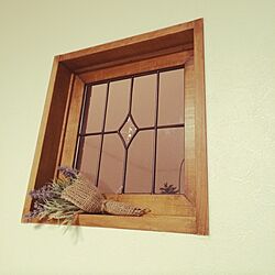 壁/天井/アンティーク/ステンドグラスの窓/フェイクグリーンのインテリア実例 - 2014-04-12 20:30:51