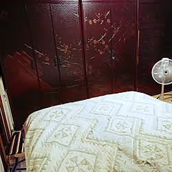 ベッド周り/寝室/桐だんす/三つ揃い家具のインテリア実例 - 2019-09-03 21:11:23