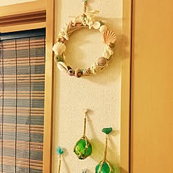 壁/天井/浮き玉/貝殻/ハンドメイド/DIY...などのインテリア実例 - 2017-02-23 10:50:14