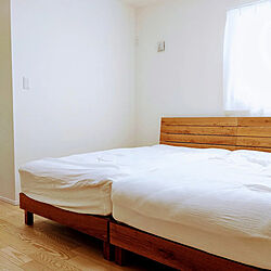 ベッド周り/寝室/木製家具/フローリング/ナラ材...などのインテリア実例 - 2022-10-10 11:25:08