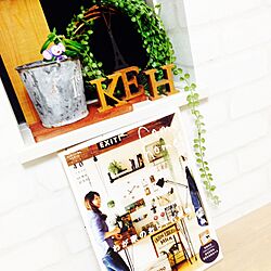 棚/Come home!/リース/造花/雑貨のインテリア実例 - 2015-05-21 21:25:57