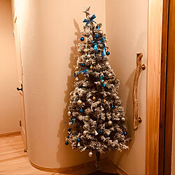 玄関にクリスマスツリー/ちょっとじゃまだけど/クリスマスツリー/やっぱり出しちゃった/クリスマスツリー180cm...などのインテリア実例 - 2020-11-30 16:59:31