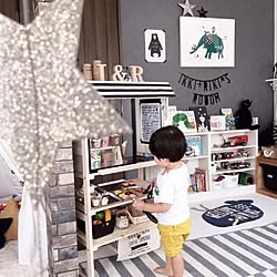 部屋全体/kids room/★星☆/アルファベット オブジェ/お店やさんごっこ...などのインテリア実例 - 2016-08-04 19:38:27