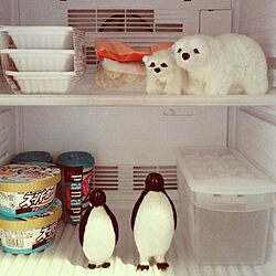 キッチン/冷凍庫の中/冷蔵庫/動物モチーフな置物もしくはオブジェのインテリア実例 - 2013-08-06 15:14:24