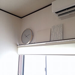ロールカーテン/掛け時計/IKEA/ファブリックパネル/壁/天井のインテリア実例 - 2020-12-02 22:41:21