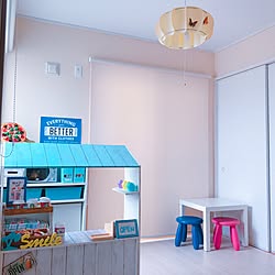 部屋全体/建売住宅/カラーボックスでおままごと/おままごと/カラーボックス DIY...などのインテリア実例 - 2017-05-10 10:44:49