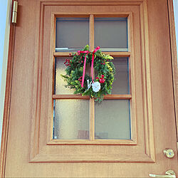クリスマスリース/クリスマス/花を飾る/玄関/入り口のインテリア実例 - 2022-12-06 09:17:24