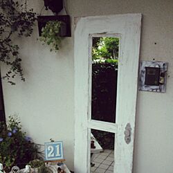 玄関/入り口/植物/ガーデン/ジャンク/手作り...などのインテリア実例 - 2014-05-20 14:12:58
