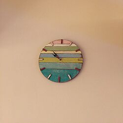 壁掛け時計/木の時計のインテリア実例 - 2016-02-06 21:54:19
