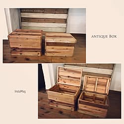 収納BOX棚DIY/洗面台下の収納/杉板/毎日使う物/父ちゃん大工✴︎...などのインテリア実例 - 2017-01-09 12:20:13