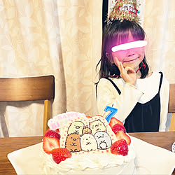 お誕生日/チョコプレート/すみっコぐらし/手作りケーキ/お誕生日おめでとう♡...などのインテリア実例 - 2022-01-08 20:07:32