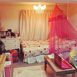 部屋全体/pink♥/一人暮らし/IKEA/アンティーク...などのインテリア実例 - 2014-04-05 03:15:38