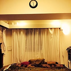 ベッド周り/時計/一人暮らし/ワンルーム/IKEA...などのインテリア実例 - 2014-02-09 23:56:15